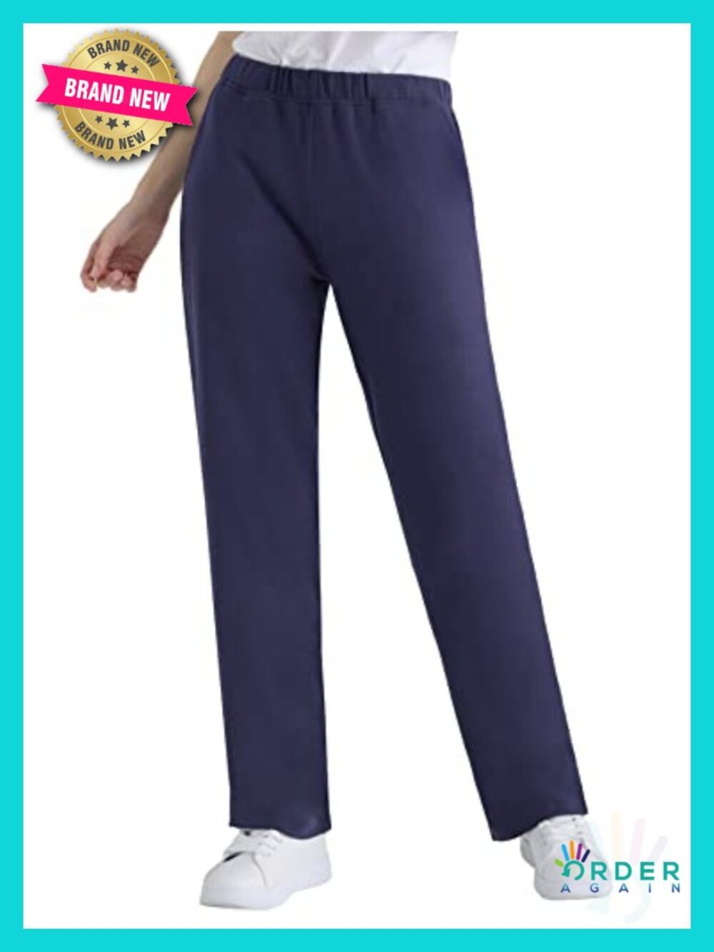 Petite Knit Pants with Pockets Casual Lounge